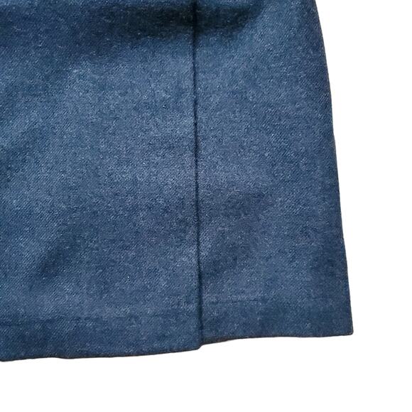 Celtic & Co. The Celt Kilt Blue Wool Skirt Made In Scotland Buckle Detail Sz 16 - Picture 4 of 10